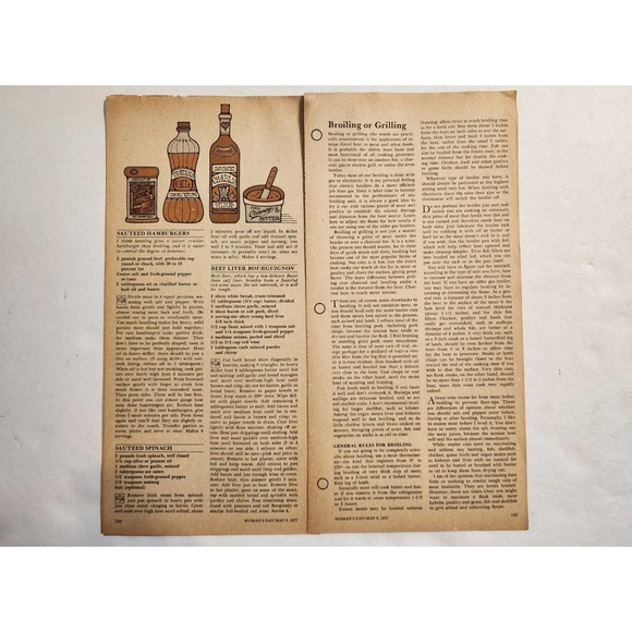 Womans Day Collectors CookBook Insert James Beard & All-American Cookbook 70s - Picture 2 of 3